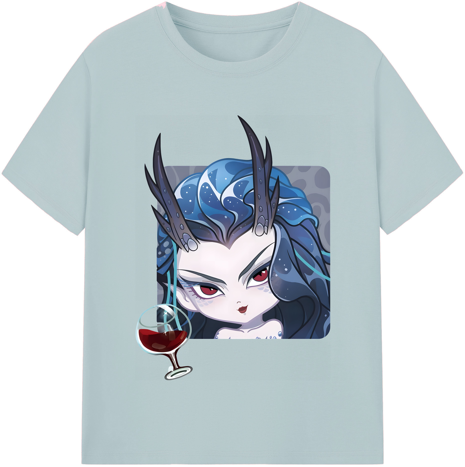 （画像用） Ne Zha 2 ナタ 魔童の大暴れ 綿100％半袖Tシャツ（フロントプリント）